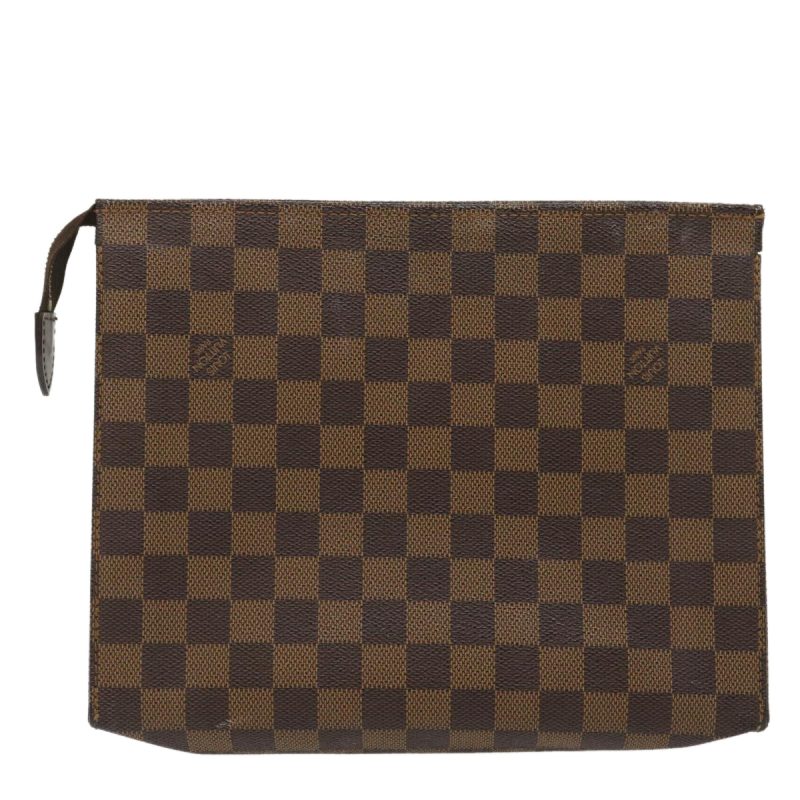 LOUIS VUITTON Damier Ebene Poche Toilette 26 Pouch N47543 LV  ai636 - Logoexplore - Image 2