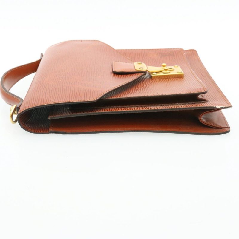 LOUIS VUITTON Epi Monceau Hand Bag Brown M52123 LV  ai619 - Logoexplore - Image 4