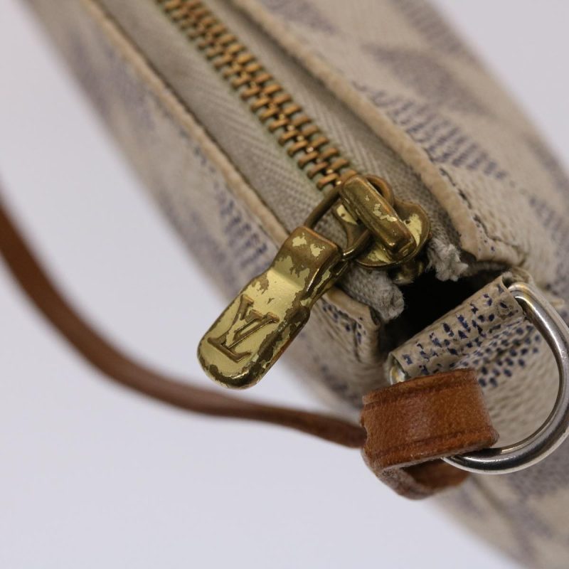 LOUIS VUITTON Damier Azur Pochette Accessoires Pouch N51986 ki3123 - Logoexplore - Image 10