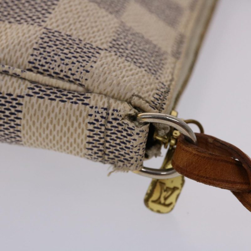 LOUIS VUITTON Damier Azur Pochette Accessoires Pouch N51986 ki3123 - Logoexplore - Image 7