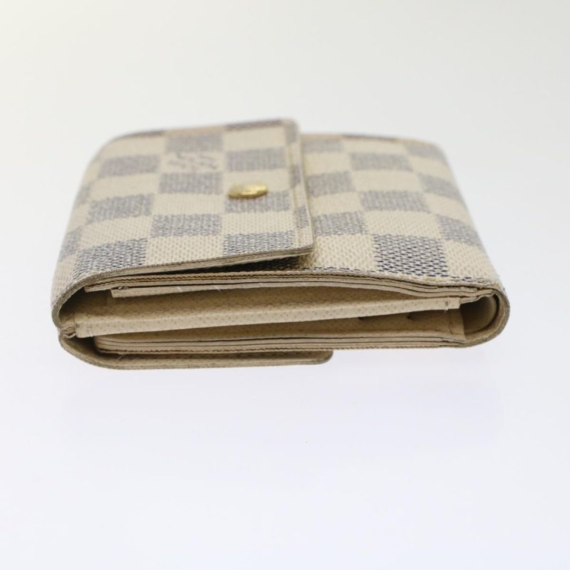 LOUIS VUITTON Damier Azur Portefeuille Elise Trifold Wallet N61733 Auth ki3214 - Logoexplore - Image 4
