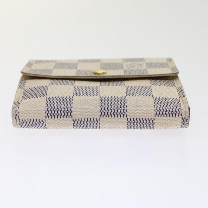 LOUIS VUITTON Damier Azur Portefeuille Elise Trifold Wallet N61733 Auth ki3214 - Logoexplore - Image 6
