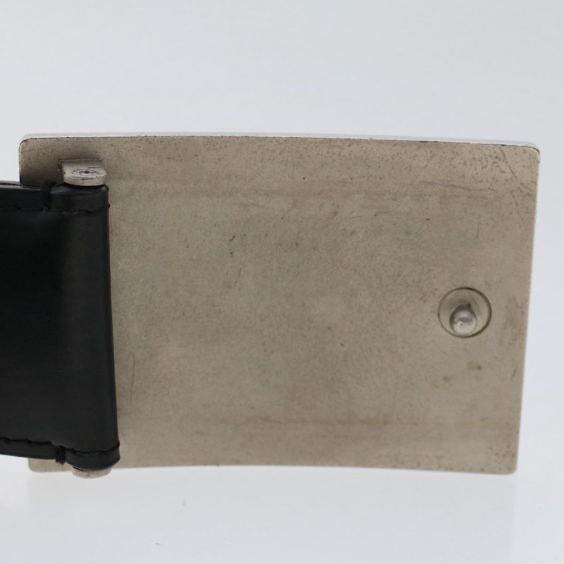LOUIS VUITTON Ceinture jeans Belt Leather 29.5"-33.5" Black M6812 Auth ki3282 - Logoexplore - Image 5
