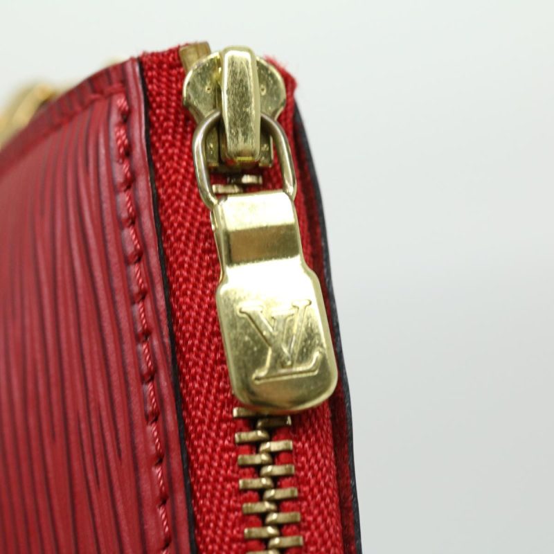 LOUIS VUITTON Epi Pochette Accessoires Pouch Red M95804 kk098A - Logoexplore - Image 9