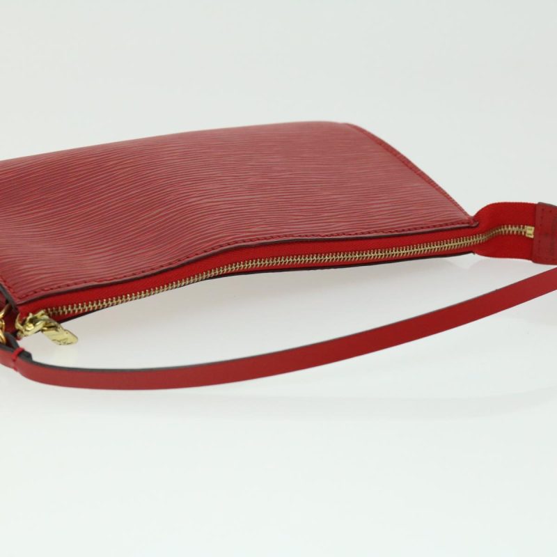 LOUIS VUITTON Epi Pochette Accessoires Pouch Red M95804 kk098A - Logoexplore - Image 6