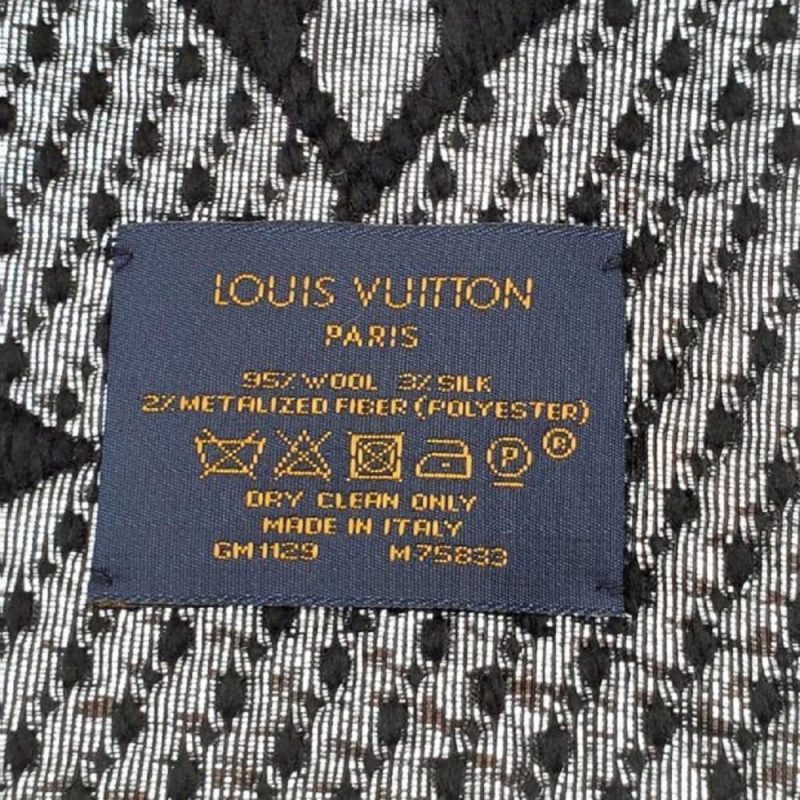 Louis Vuitton Black Logomania Shine Scarf Brand New - Logoexplore - Image 9