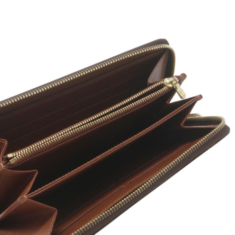 Louis Vuitton Brown Monogram Coated Canvas Zippy Zip Around Wallet - Logoexplore - Image 3