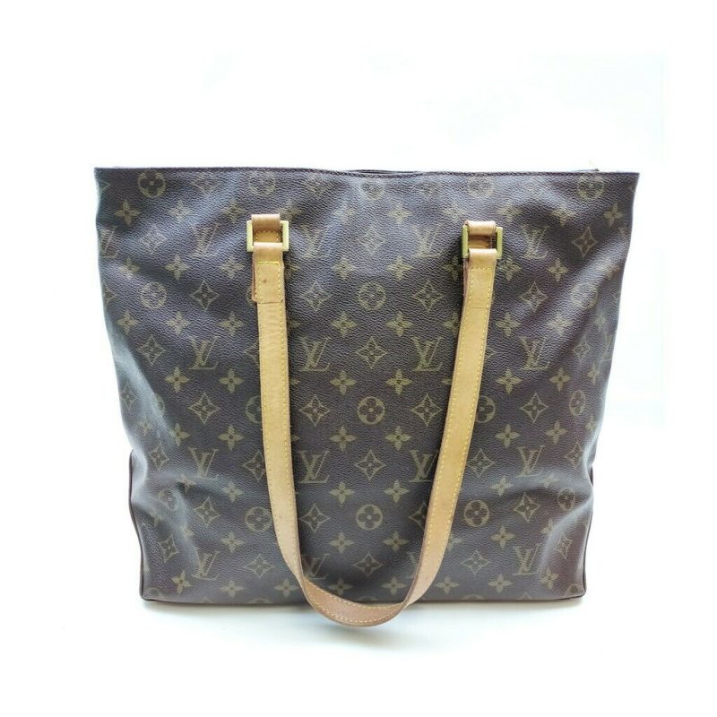 Louis Vuitton Cabas Mezzo Brown Monogram Tote Bag - Logoexplore