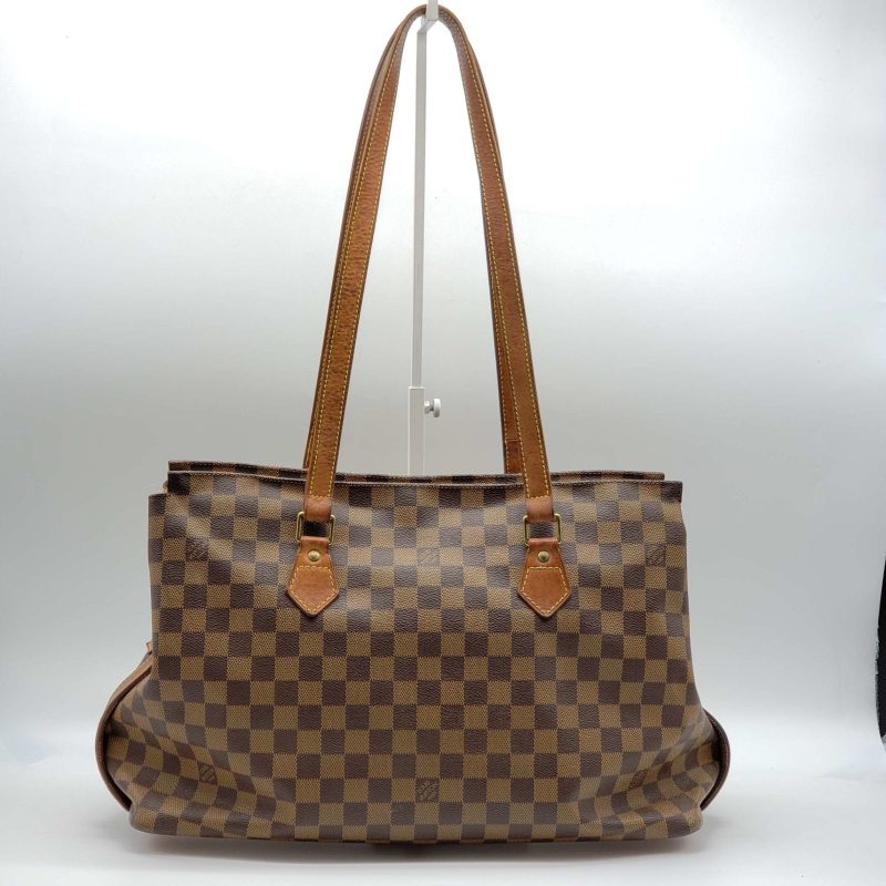 Louis Vuitton Columbine Brown Damier Tote Bag - Logoexplore - Image 2