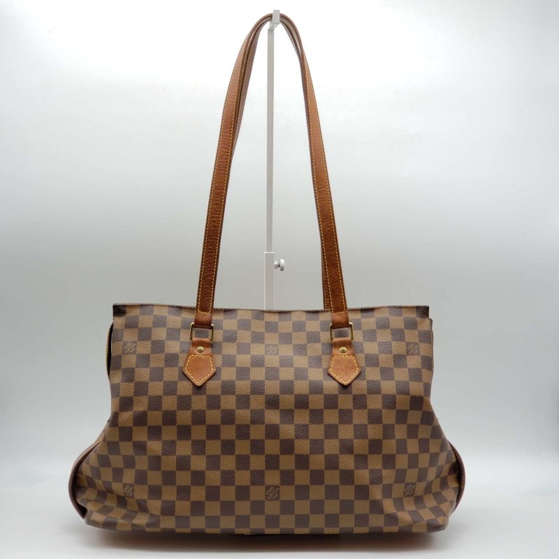 Louis Vuitton Columbine Brown Damier Tote Bag - Logoexplore