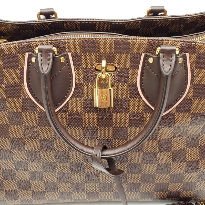 Louis Vuitton Cuir Taurillon Damier Ebene Normandy Magnolia - Logoexplore - Image 9