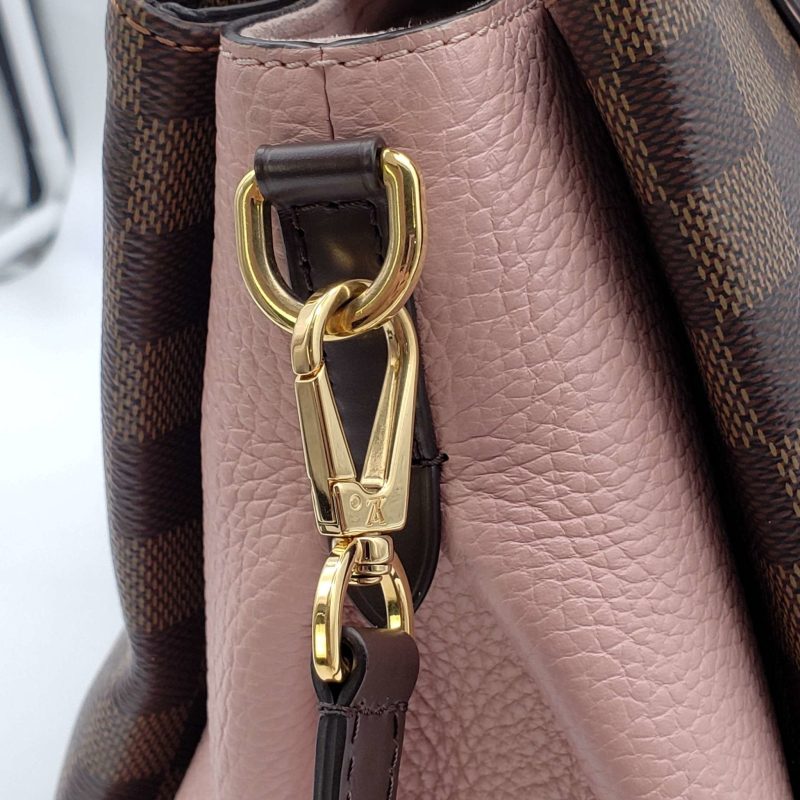 Louis Vuitton Cuir Taurillon Damier Ebene Normandy Magnolia - Logoexplore - Image 5