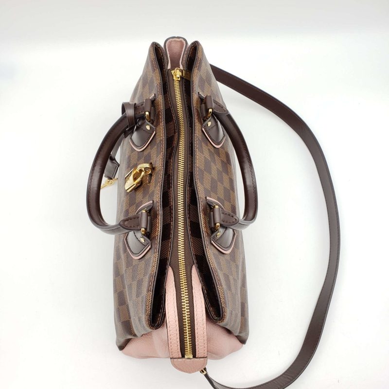 Louis Vuitton Cuir Taurillon Damier Ebene Normandy Magnolia - Logoexplore - Image 6