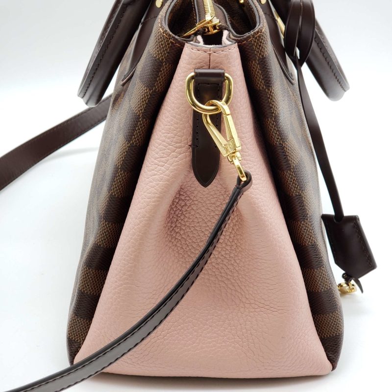 Louis Vuitton Cuir Taurillon Damier Ebene Normandy Magnolia - Logoexplore - Image 4
