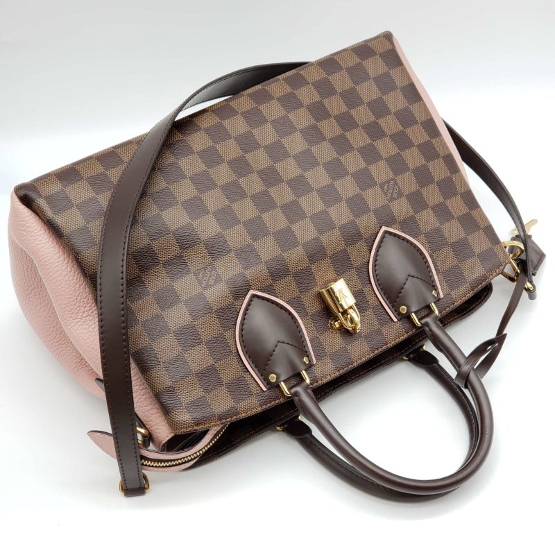 Louis Vuitton Cuir Taurillon Damier Ebene Normandy Magnolia - Logoexplore - Image 7