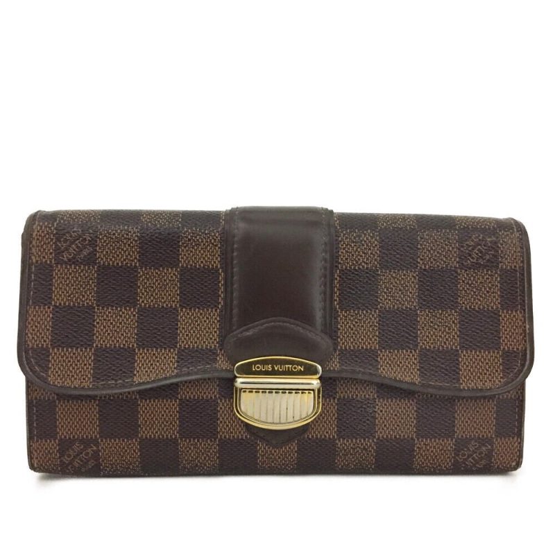 Louis Vuitton Damier Portefeiulle Sistina Long Bifold Wallet - Logoexplore