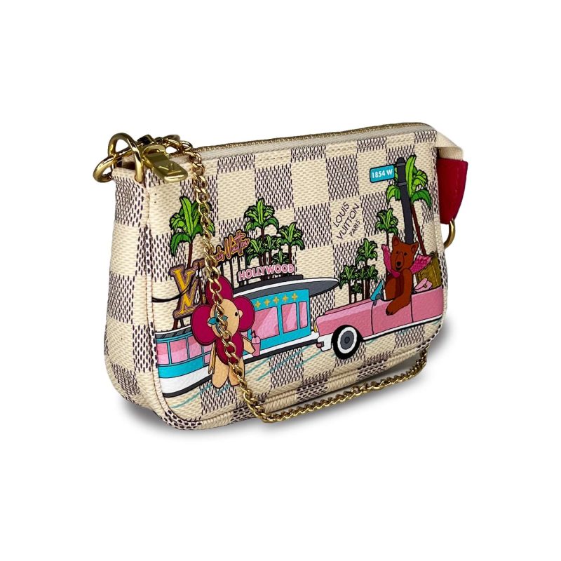 Louis Vuitton Damien Alma Hollywood pochette chain wallet fuschia - Logoexplore - Image 2