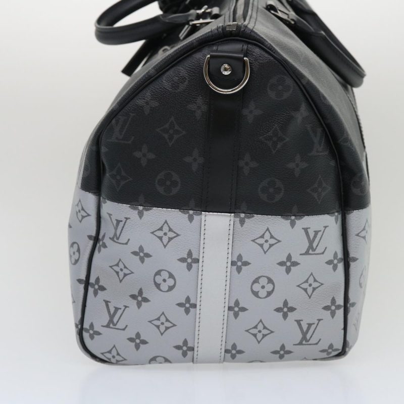 LOUIS VUITTON Eclipse Split Keepall Bandouliere 50 Boston Bag M43817 Auth lt450A - Logoexplore - Image 3