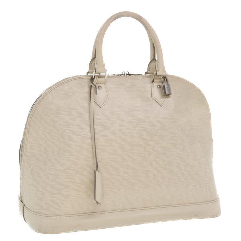 LOUIS VUITTON Epi Alma GM Hand Bag White Yvoire - Logoexplore