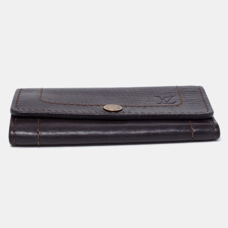 LOUIS VUITTON Brown Utah Leather Key Holder - Logoexplore - Image 8