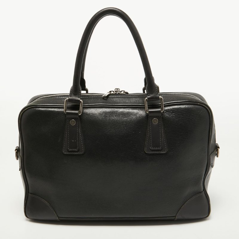Louis Vuitton Charcoal Black Leather Utah Acoma Bag - Logoexplore - Image 4