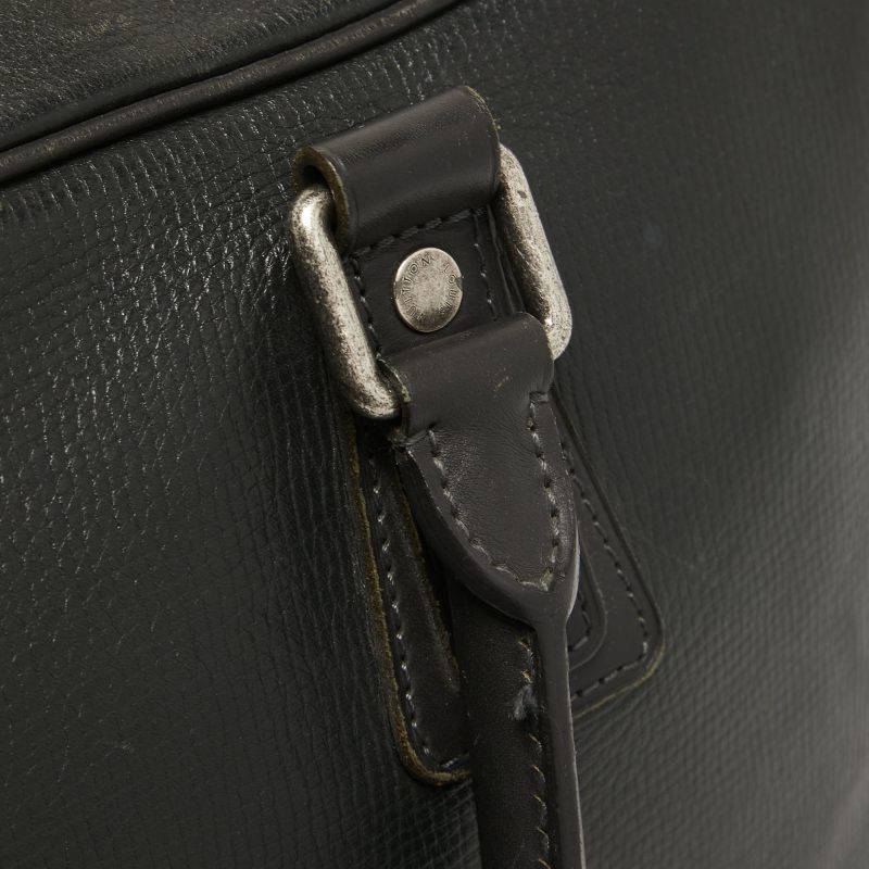 Louis Vuitton Charcoal Black Leather Utah Acoma Bag - Logoexplore - Image 8