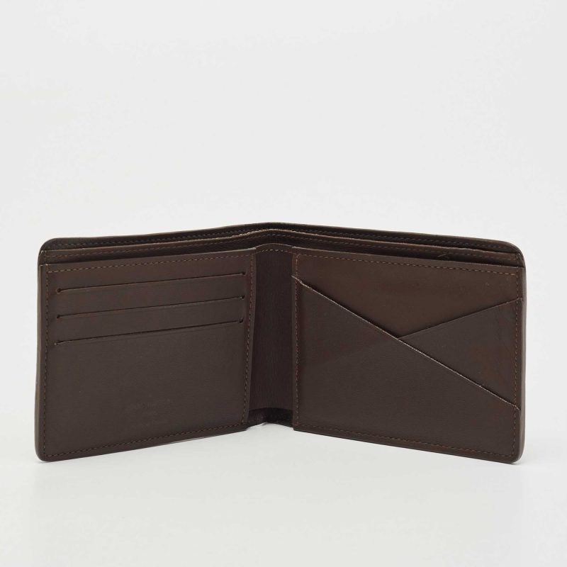LOUIS VUITTON Brown Infini Leather Multiple Bifold Wallet - Logoexplore - Image 2