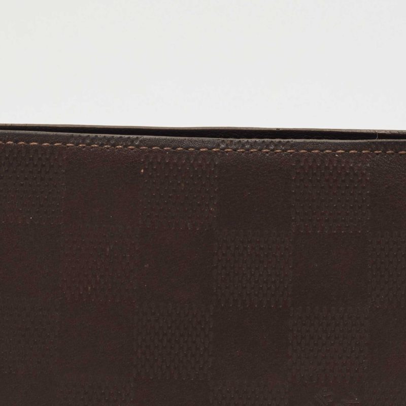 LOUIS VUITTON Brown Infini Leather Multiple Bifold Wallet - Logoexplore - Image 6