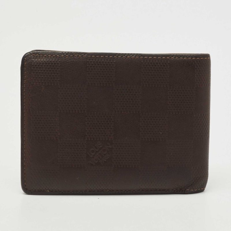 LOUIS VUITTON Brown Infini Leather Multiple Bifold Wallet - Logoexplore - Image 5