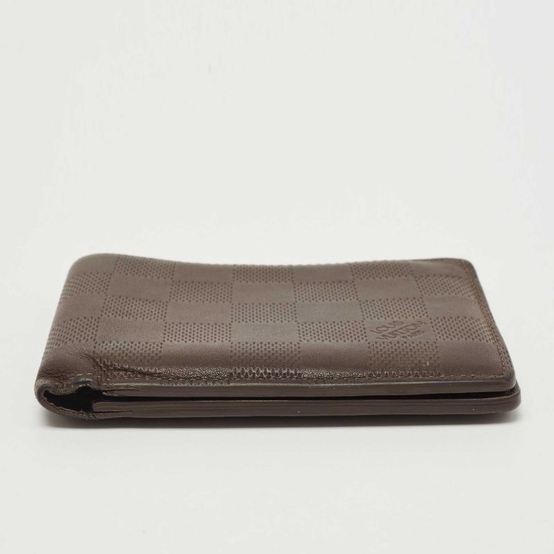 LOUIS VUITTON Brown Infini Leather Multiple Bifold Wallet - Logoexplore - Image 8