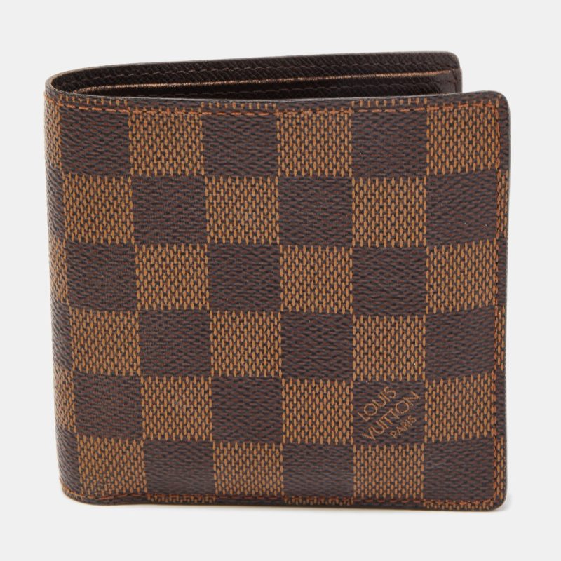 LOUIS VUITTON Damier Ebene Canvas Wallet - Logoexplore