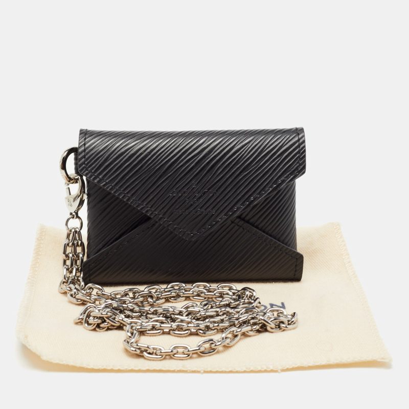 LOUIS VUITTON Black Epi Leather LV Pop Kirigami Necklace - Logoexplore - Image 7