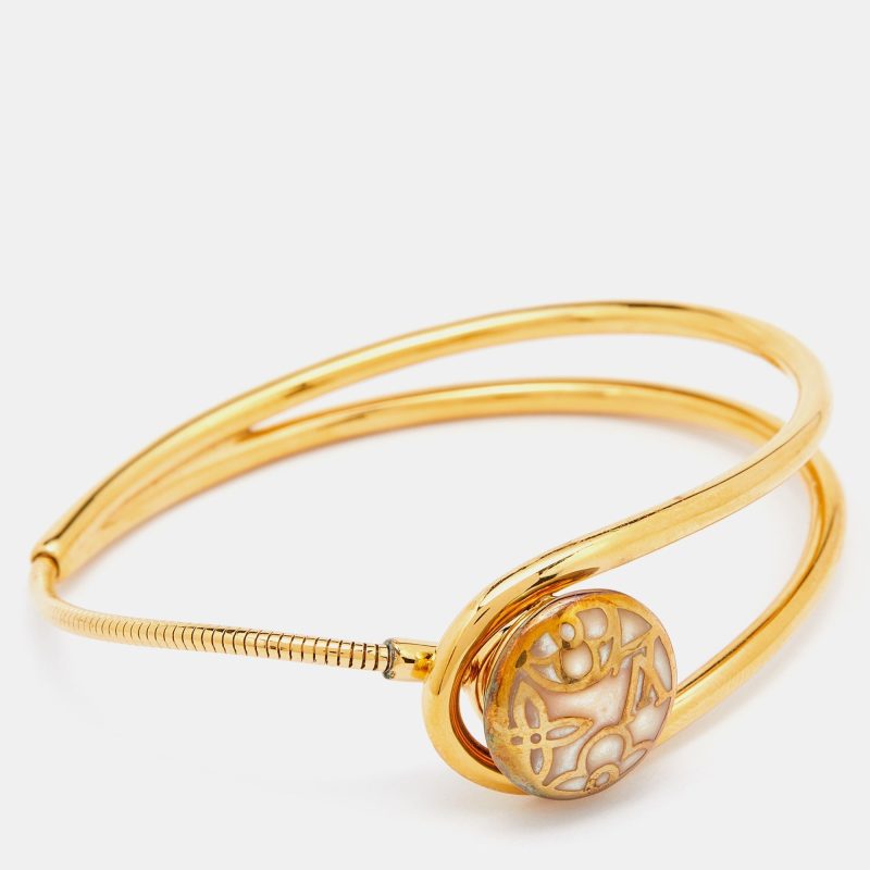 Louis Vuitton Gold Tone Celeste Bracelet & Ring Set - Logoexplore - Image 7