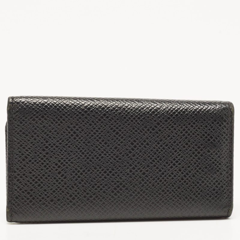 LOUIS VUITTON Black Leather 4 Key Holder - Logoexplore - Image 5
