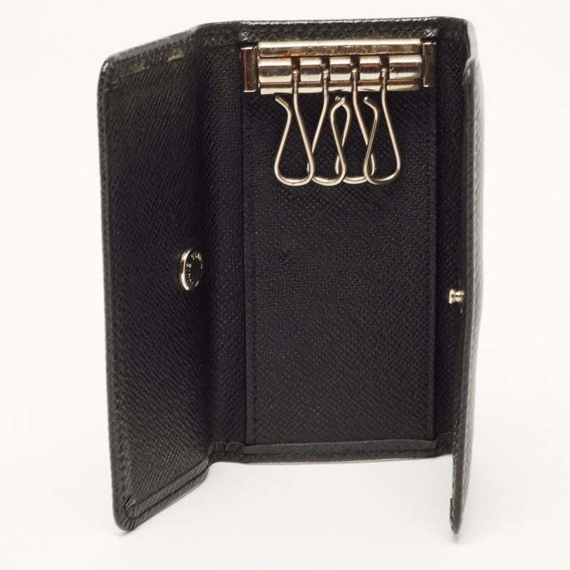 LOUIS VUITTON Black Leather 4 Key Holder - Logoexplore - Image 2