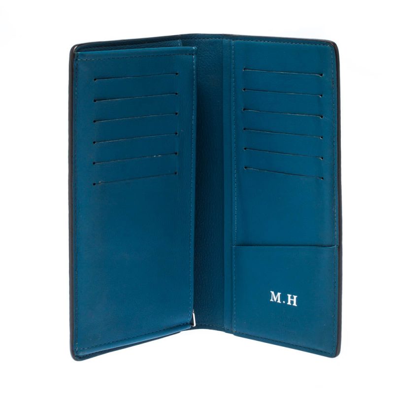 Louis Vuitton Blue Taurillon Leather Brazza Wallet - Logoexplore - Image 6