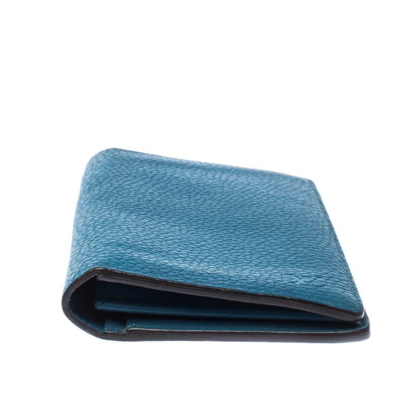 Louis Vuitton Blue Taurillon Leather Brazza Wallet - Logoexplore - Image 5