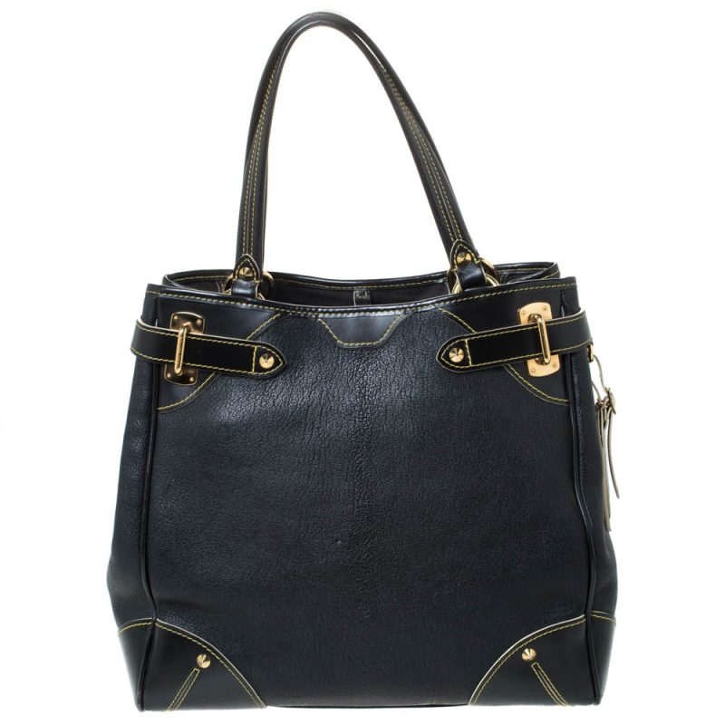 Louis Vuitton Black Suhali Leather Le Majestueux Bag - Logoexplore - Image 4