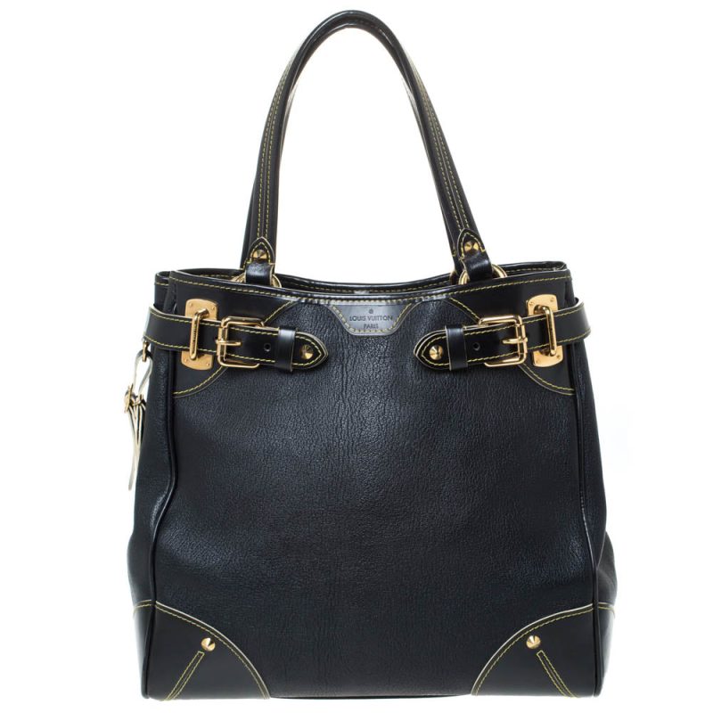 Louis Vuitton Black Suhali Leather Le Majestueux Bag - Logoexplore