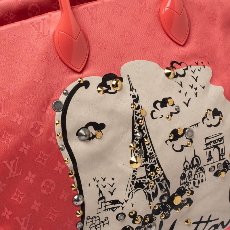 Louis Vuitton Coral Monogram Nylon Nouvelle Vague Beach Bag - Logoexplore - Image 5