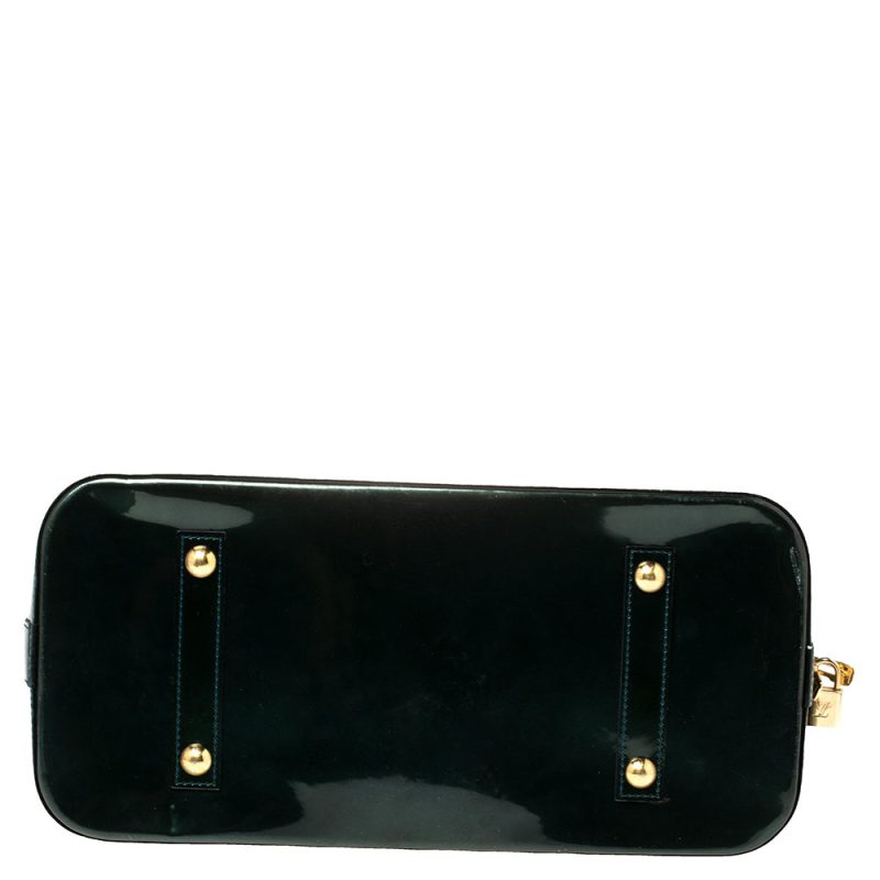Louis Vuitton Bleu Nuit Monogram Vernis Alma GM Bag - Logoexplore - Image 7