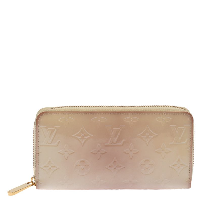 Louis Vuitton Cream White Monogram Vernis Zippy Wallet - Logoexplore