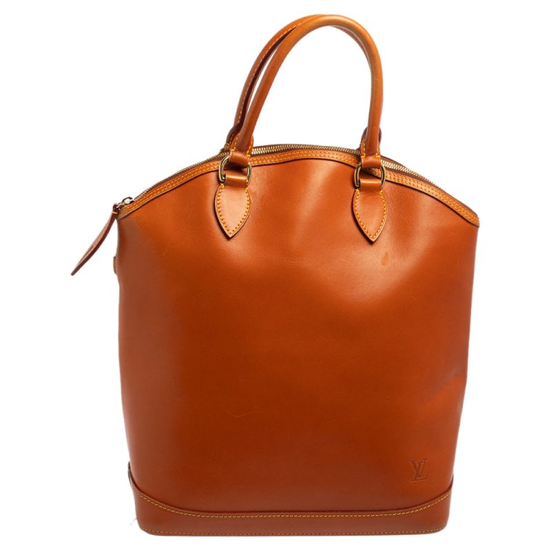 Louis Vuitton Caramel Nomade Leather Vertical Lockit Bag - Logoexplore