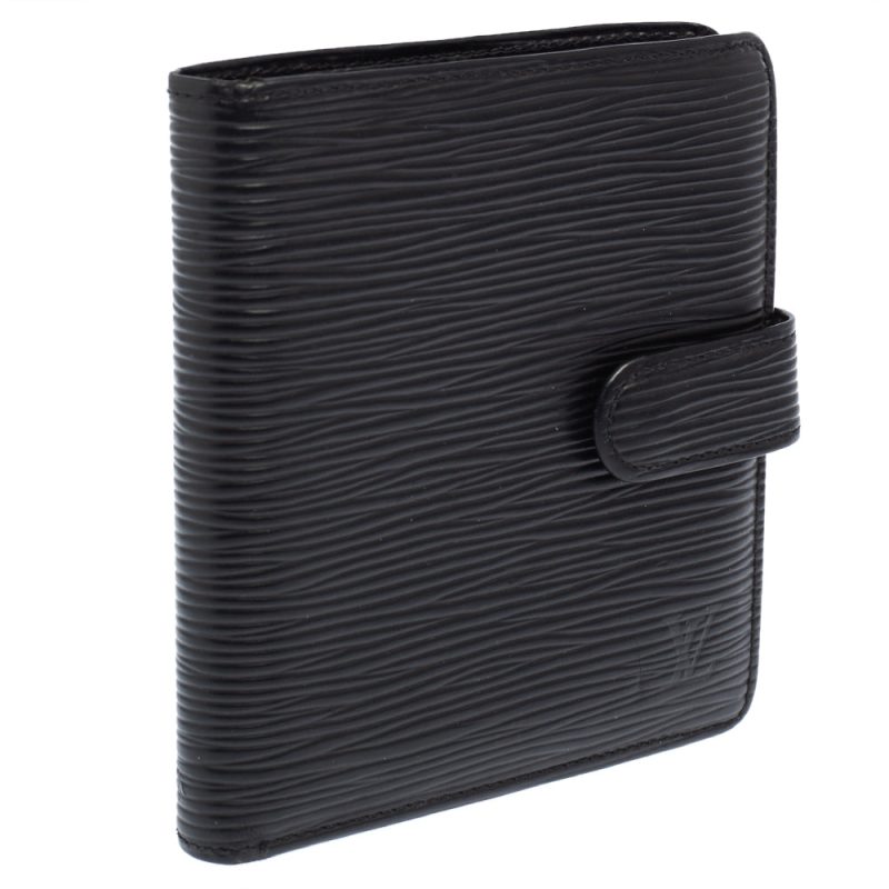 Louis Vuitton Black Epi Leather Compact Wallet - Logoexplore - Image 5