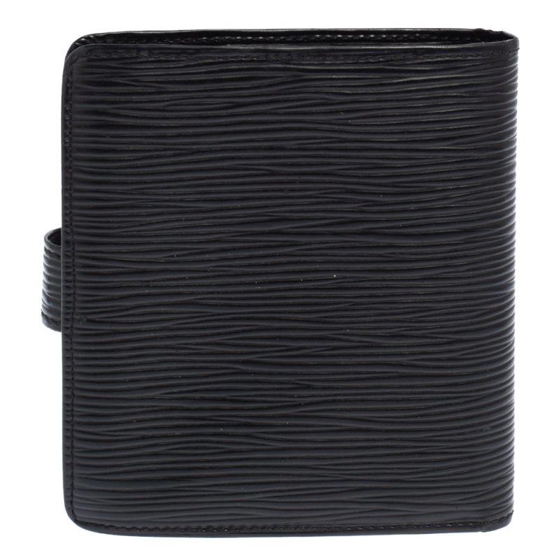 Louis Vuitton Black Epi Leather Compact Wallet - Logoexplore - Image 6
