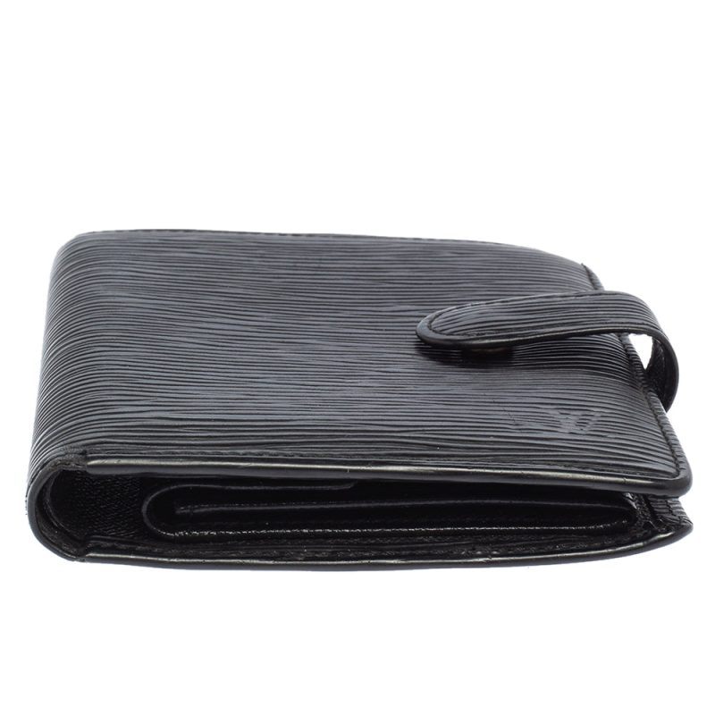 Louis Vuitton Black Epi Leather Compact Wallet - Logoexplore - Image 8