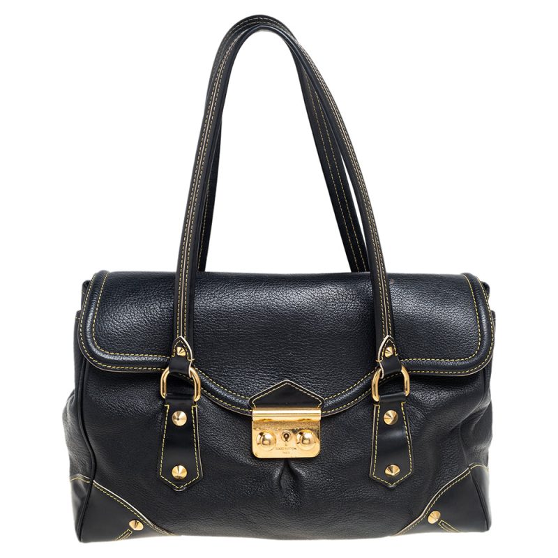 Louis Vuitton Black Suhali Leather L'Absolu De Voyage Bag - Logoexplore