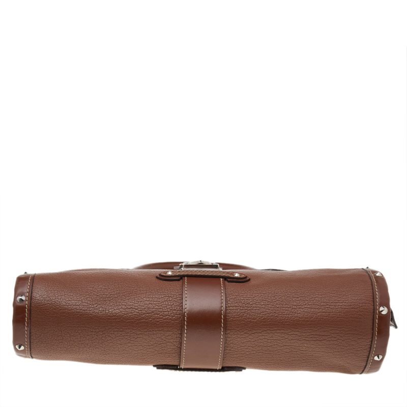 Louis Vuitton Brown Suhali Leather L'Epanoui PM Bag - Logoexplore - Image 6