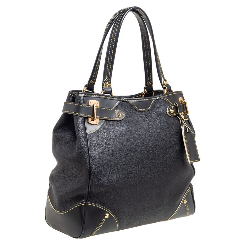 Louis Vuitton Black Suhali Leather Le Majestueux Tote - Logoexplore - Image 3