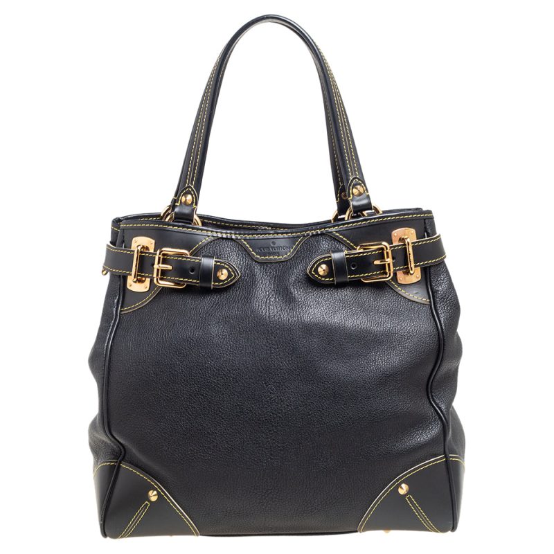 Louis Vuitton Black Suhali Leather Le Majestueux Tote - Logoexplore - Image 4